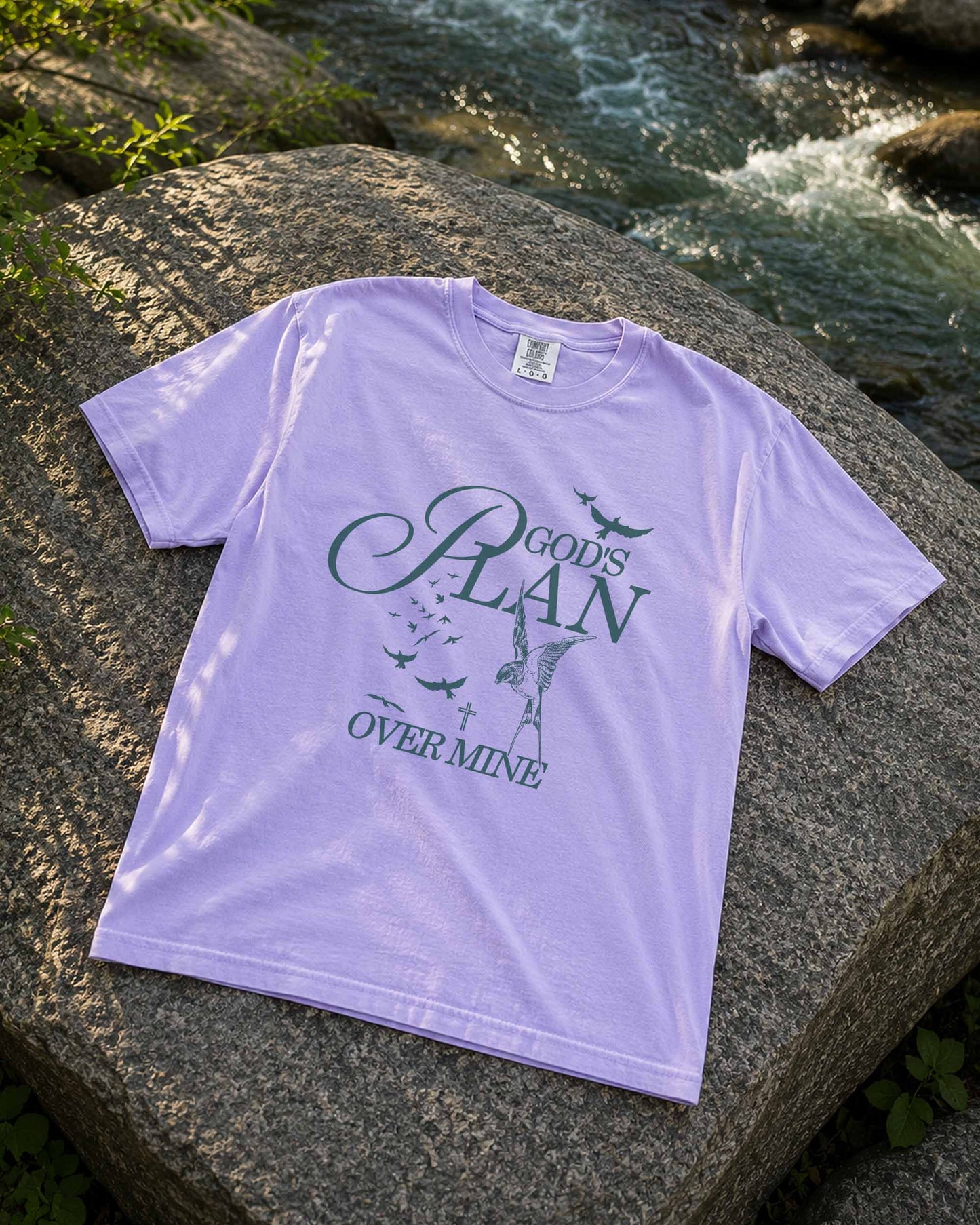 God’s Plan Over Mine Christian T-Shirt | Women’s Faith Tee