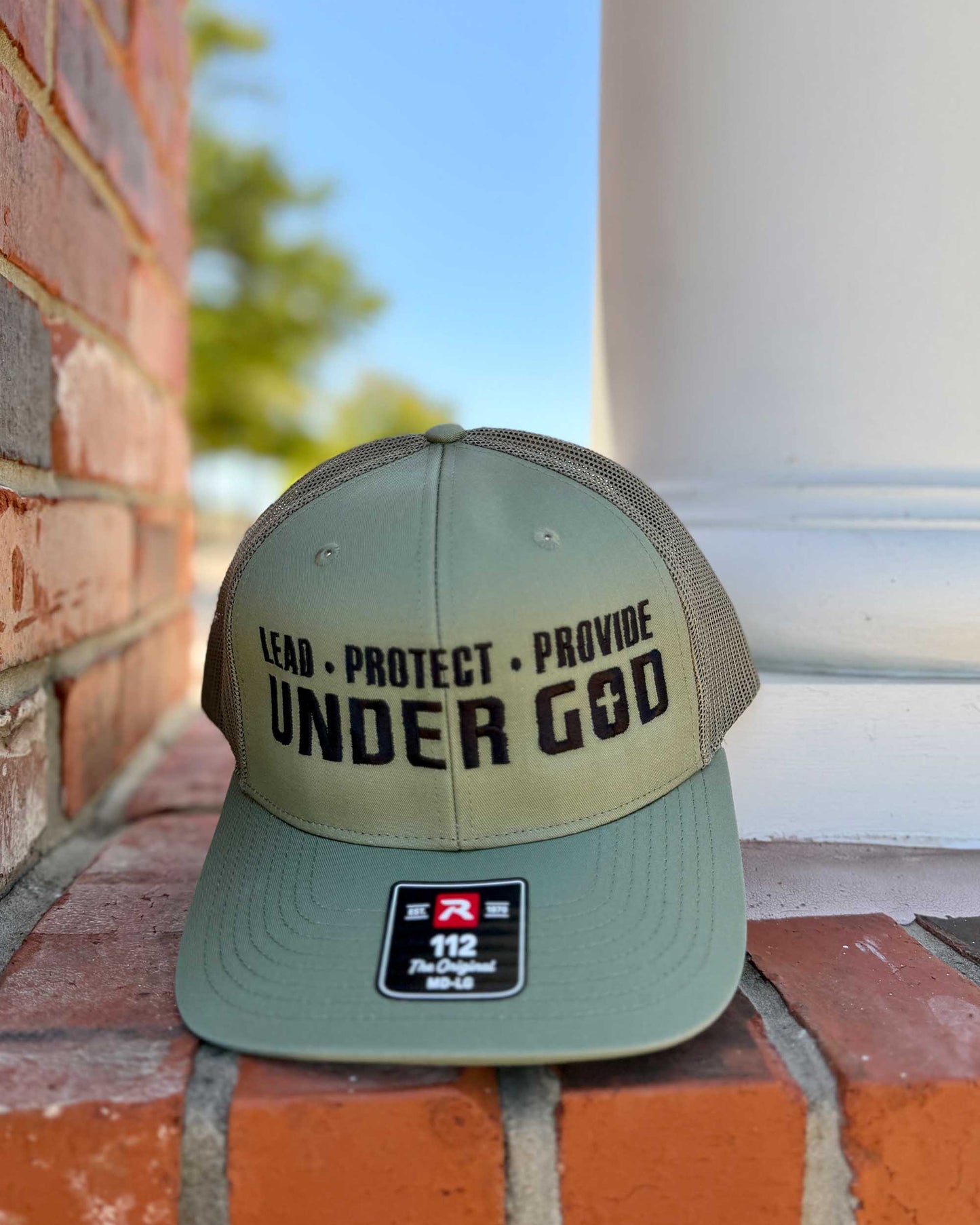 Lead • Protect • Provide Under God Embroidered Trucker Hat