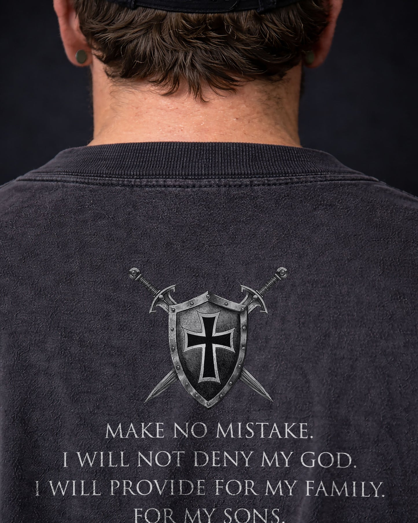 Christian Men Shirt - Make No Mistake — Man of God Statement T-Shirt - Nehemiah 4:14 Inspired