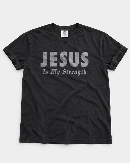 Jesus Is My Strength – Christian Men T-Shirt