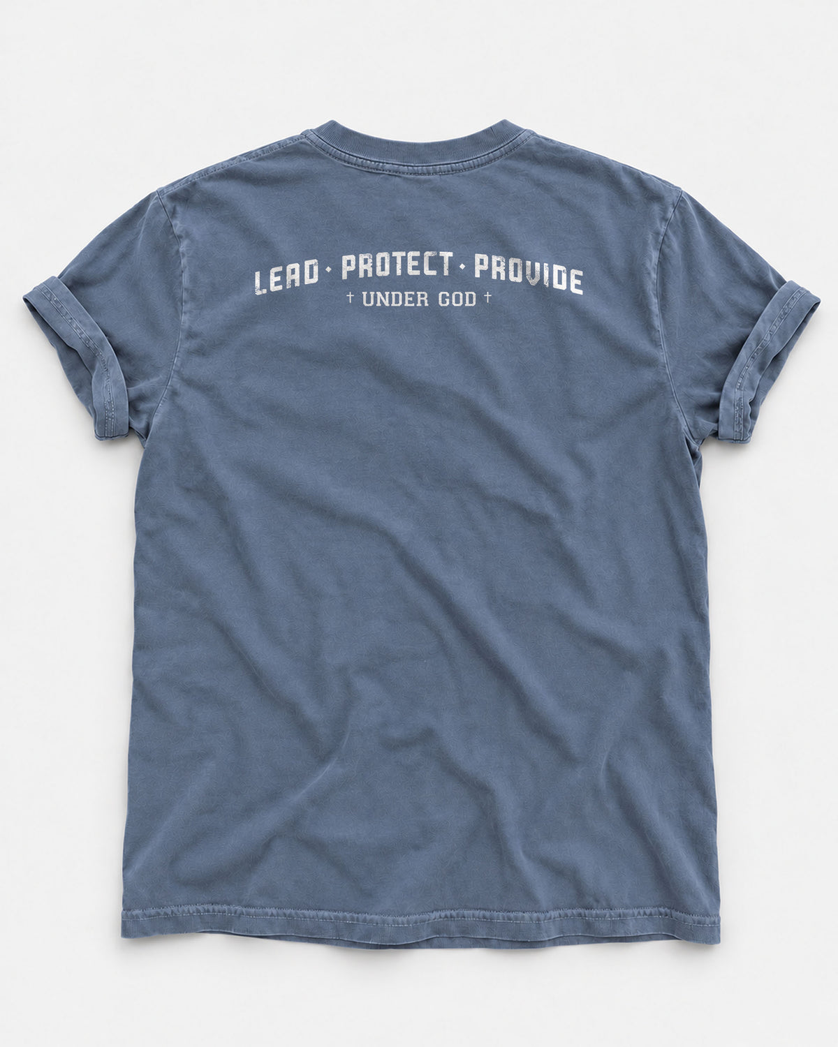 Lead. Protect. Provide. Under God – Men’s Christian T-Shirt