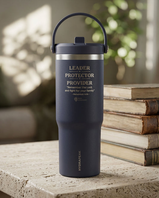 Leader Protector Provider Christian 32oz Laser Engraved Tumbler Nehemiah 4:14