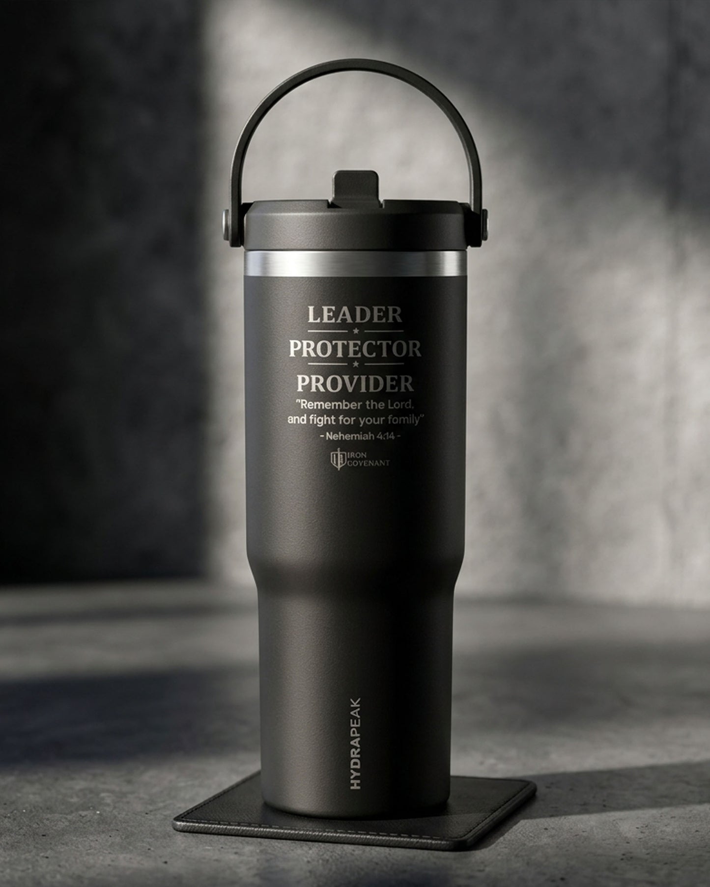 Leader Protector Provider Christian 32oz Laser Engraved Tumbler Nehemiah 4:14