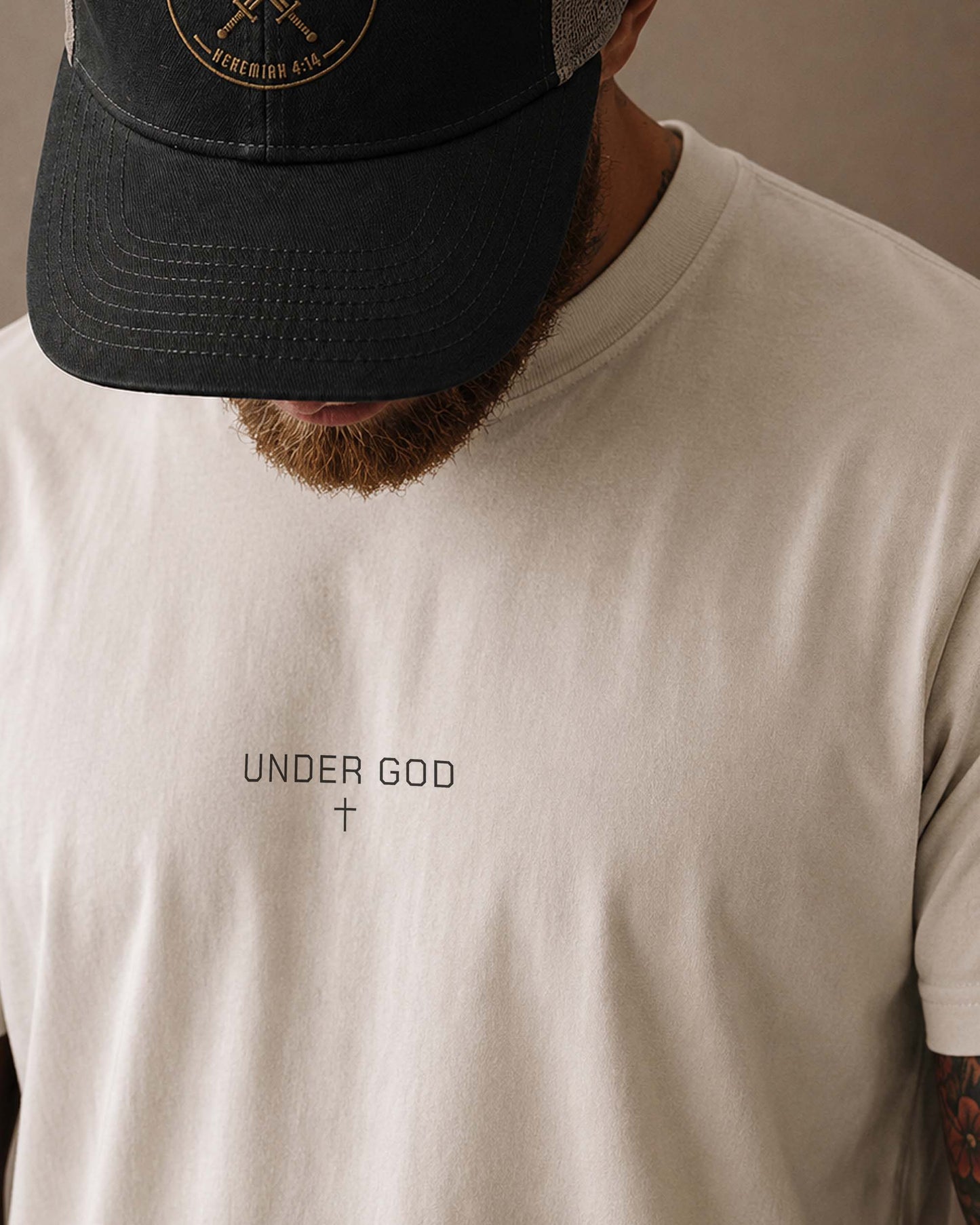 Under God™ Minimalist Christian T-Shirt | Premium Tee for Men