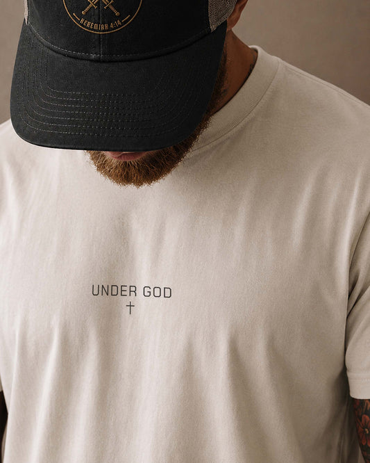 Under God™ Minimalist Christian T-Shirt | Premium Tee for Men