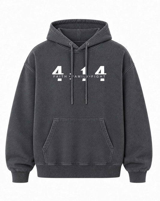 4:14 — Faith. Family. Fight. Premium Hoodie