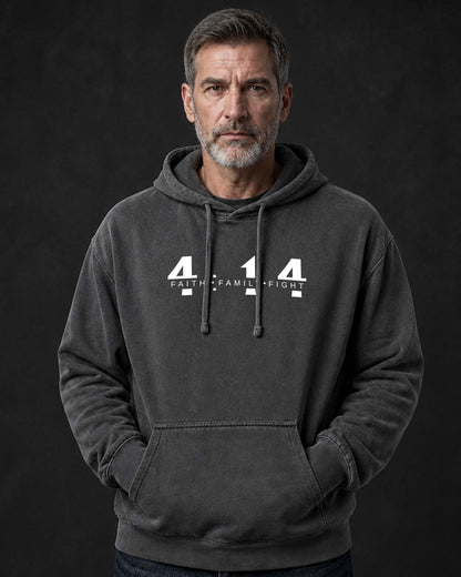 Christian Men Apparel - Faith. Family. Fight - Nehemiah 4:14 - Father's Day Gift - Premium Hoodie