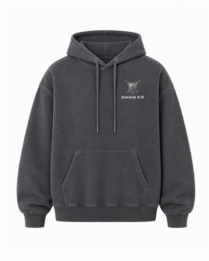 Make No Mistake — Man of God Premium Hoodie - Nehemiah 4:14 Inspired