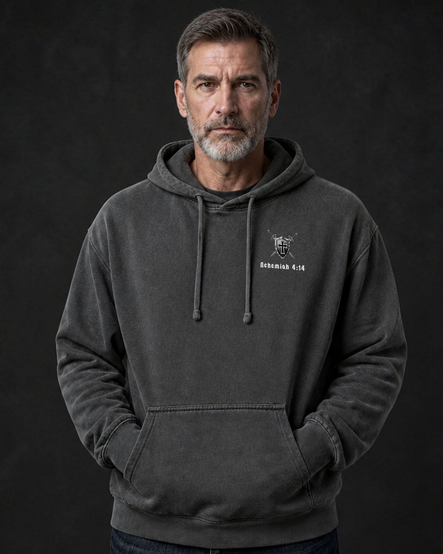 Make No Mistake — Man of God Premium Hoodie - Nehemiah 4:14 Inspired