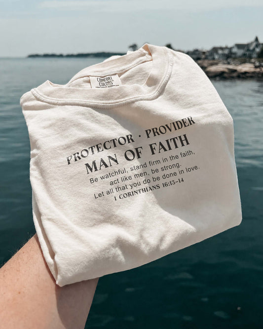 Protector · Provider · Man of Faith – Men’s Christian T-Shirt