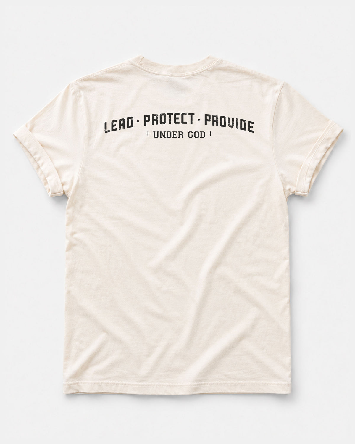 Lead. Protect. Provide. Under God – Men’s Christian T-Shirt