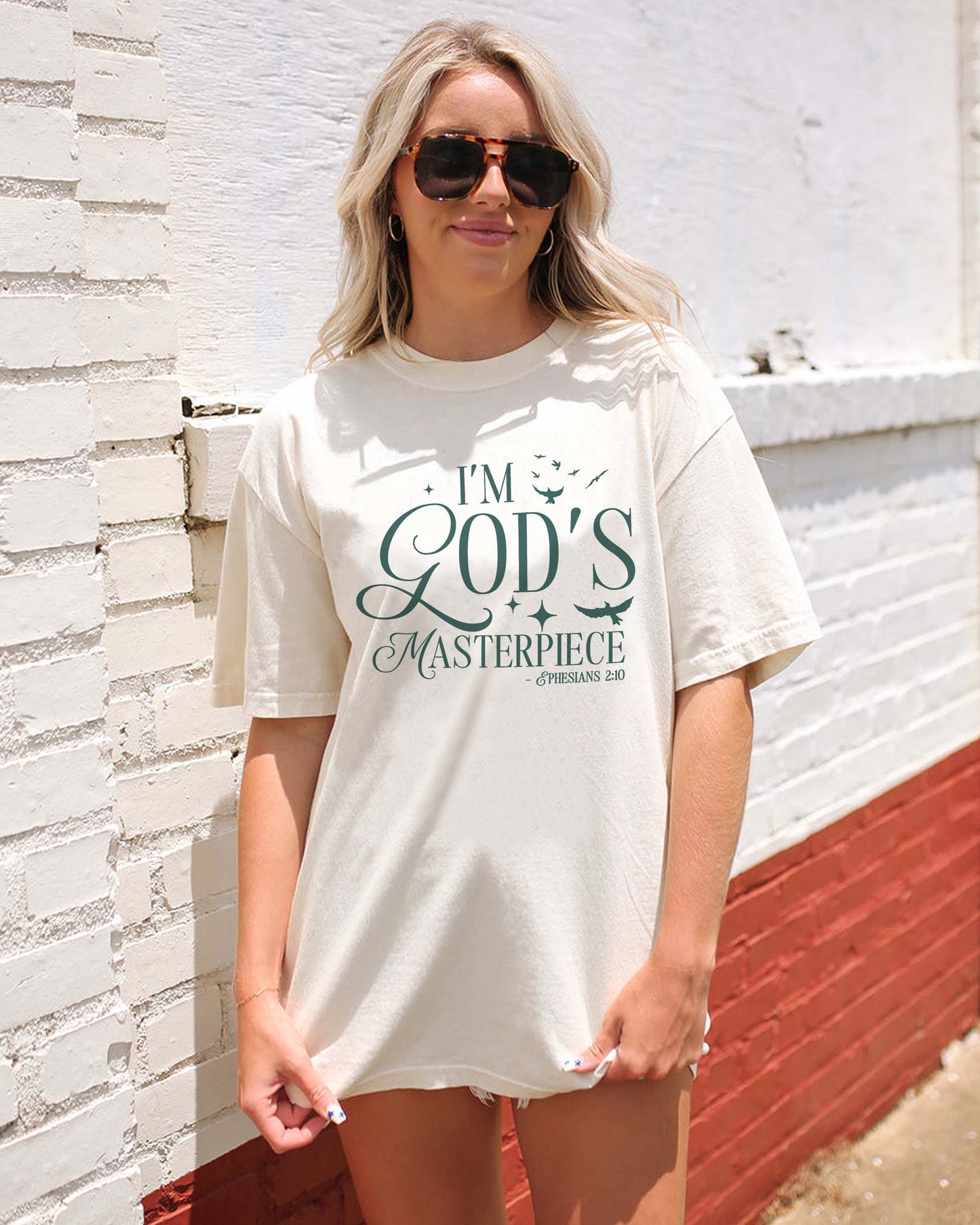 I’m God’s Masterpiece Christian T-Shirt | Ephesians 2:10 Women’s Faith Tee