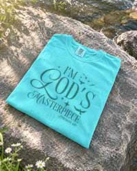 I’m God’s Masterpiece Christian T-Shirt | Ephesians 2:10 Women’s Faith Tee