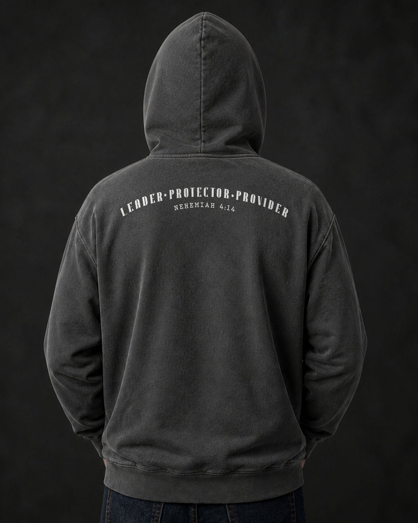 Christian Apparel for Men - Leader. Protector. Provider - Father's Day Gift - Nehemiah 4:14 Hoodie