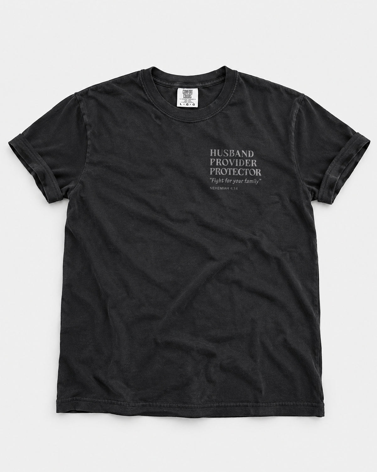 Husband Provider Protector | Nehemiah 4:14 | Minimalist Design
