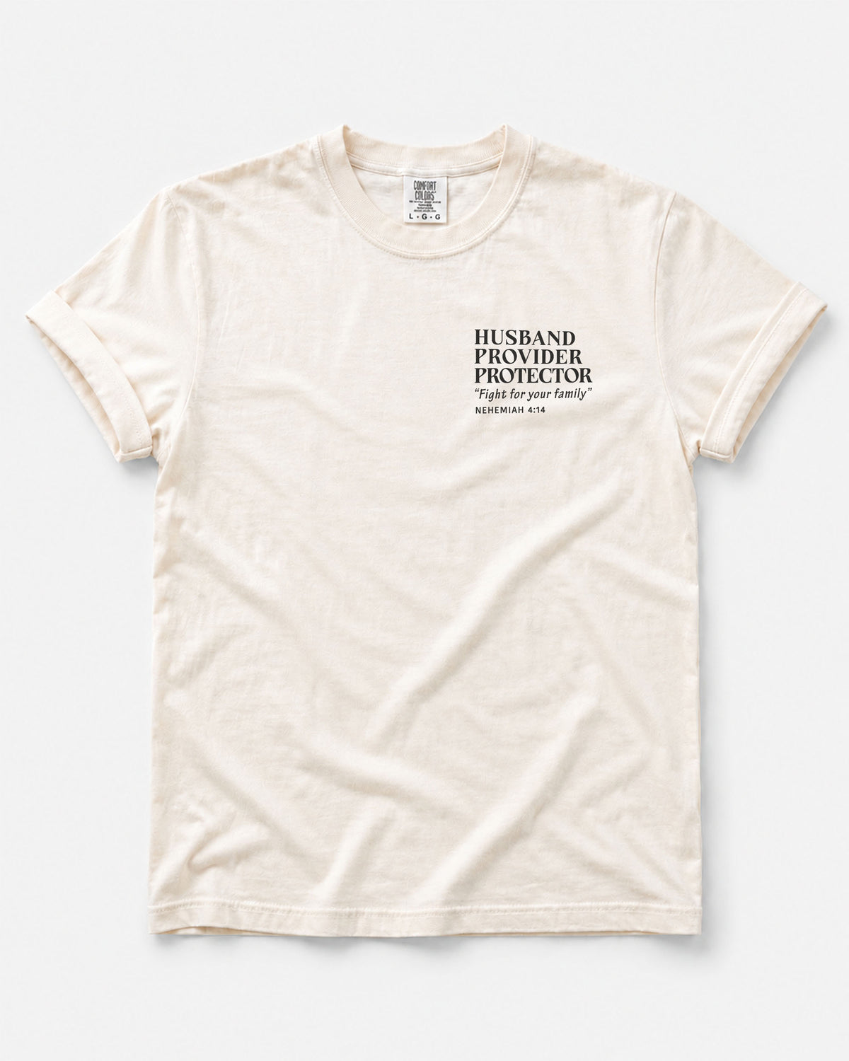 Husband Provider Protector | Nehemiah 4:14 | Minimalist Design