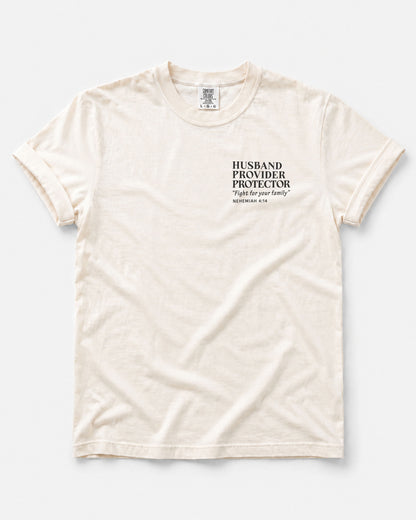 Husband Provider Protector | Nehemiah 4:14 | Minimalist Design