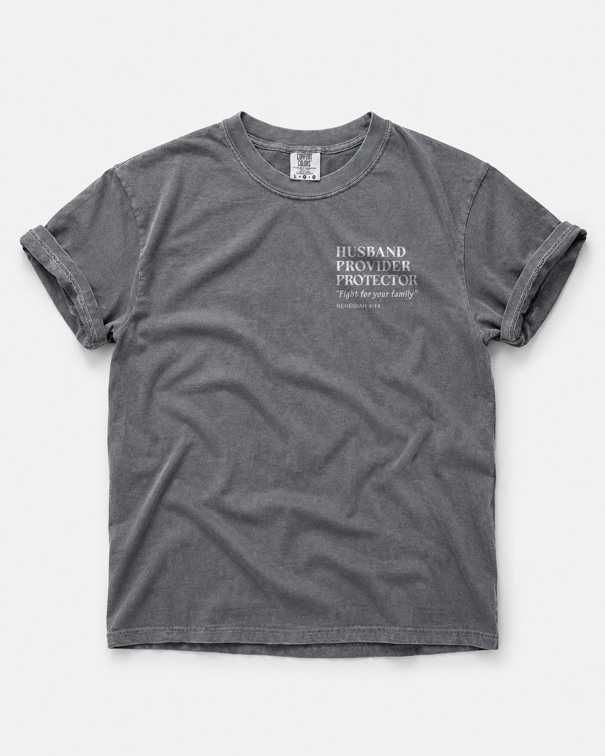 Husband Provider Protector | Nehemiah 4:14 | Minimalist Design