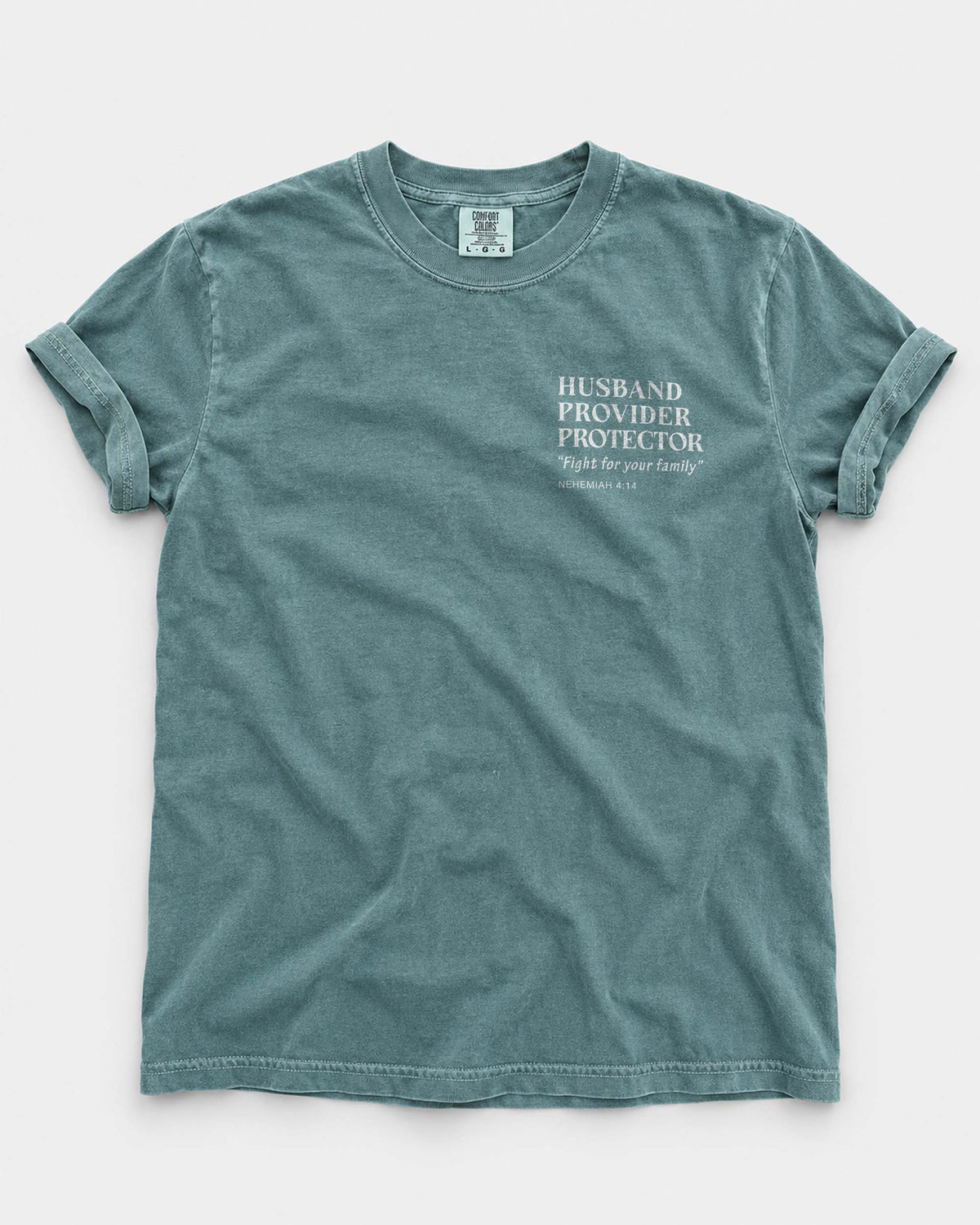 Husband Provider Protector | Nehemiah 4:14 | Minimalist Design