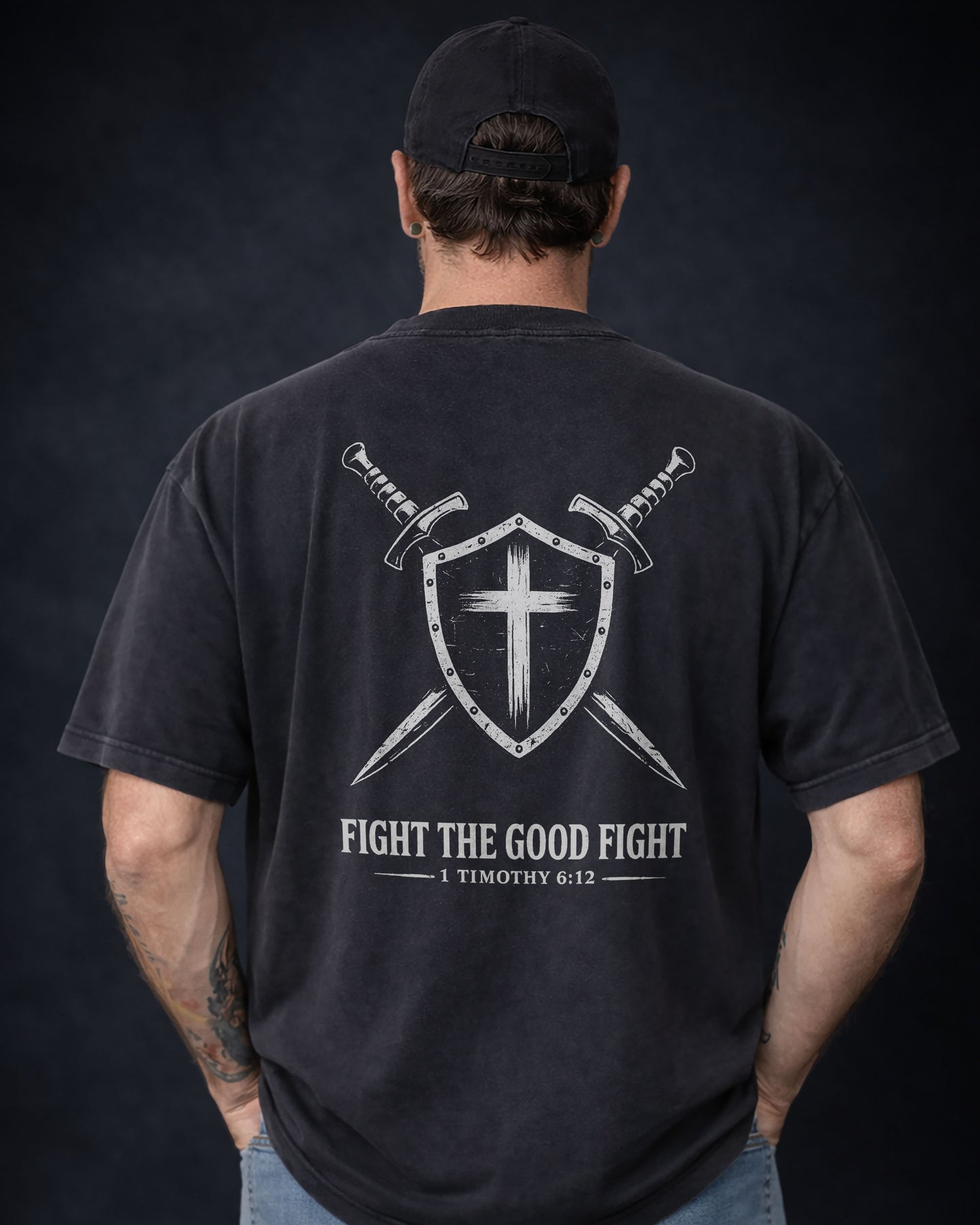 Fight the Good Fight Shirt – 1 Timothy 6:12 - Under God Graphic Tee
