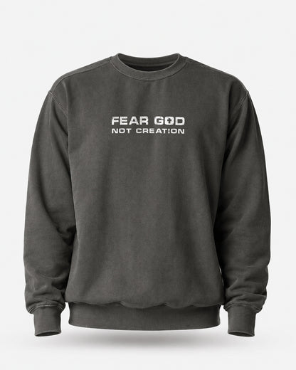 Fear God, Not Creation Christian Men Sweatshirt