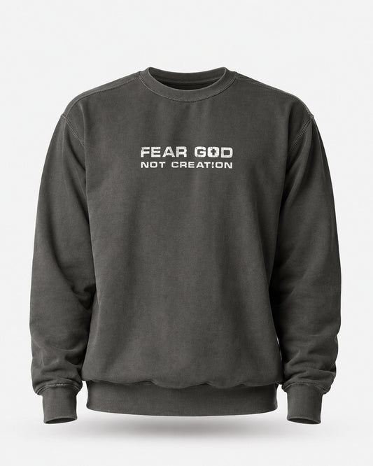 Fear God, Not Creation Christian Men Sweatshirt