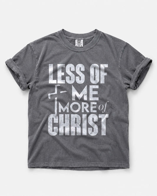 Less of Me More of Christ Christian T-Shirt | John 3:30 Faith Based Shirt | Comfort Colors Christian Graphic Tee