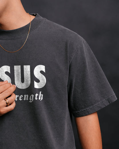 Jesus Is My Strength – Christian Men T-Shirt