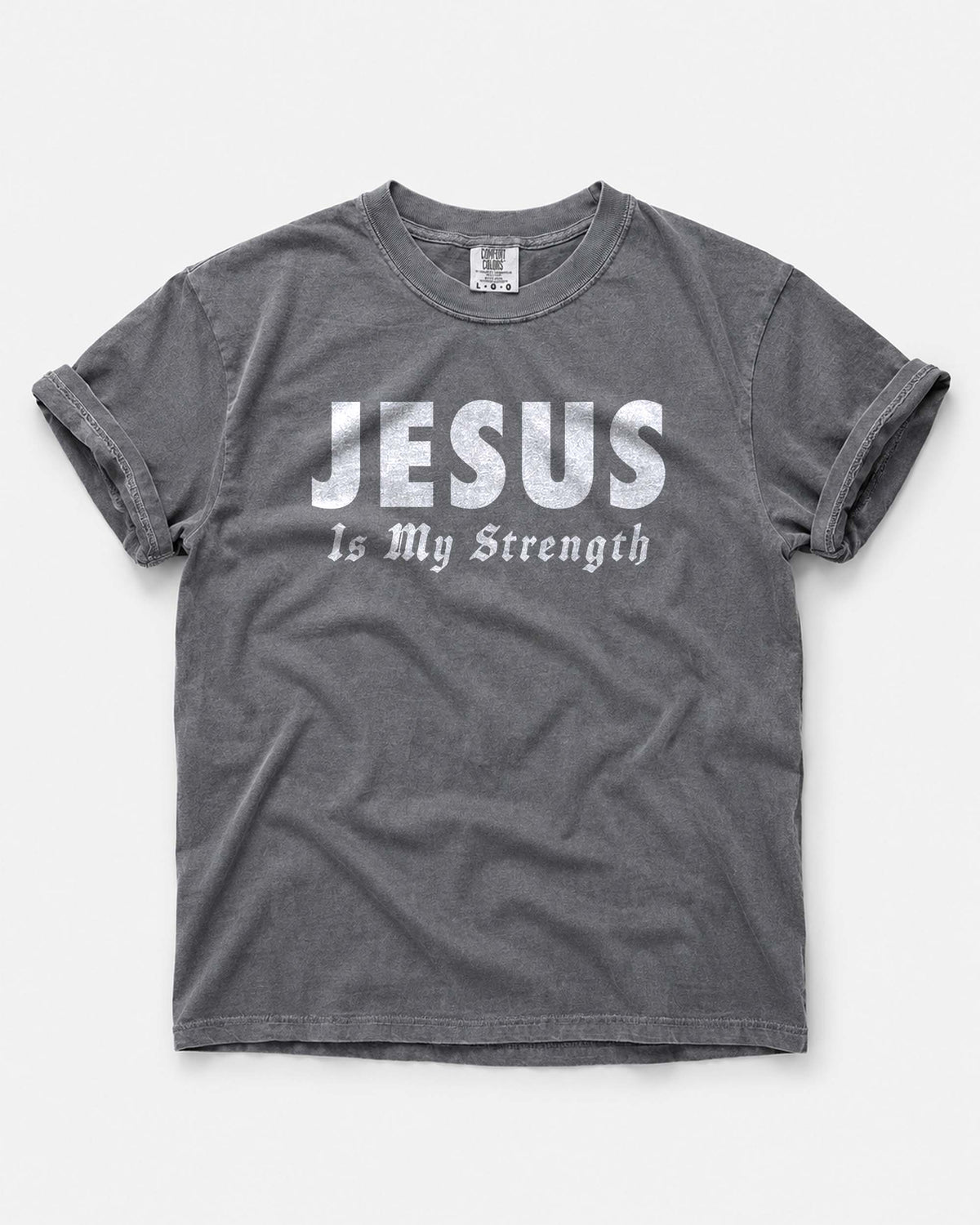 Jesus Is My Strength – Christian Men T-Shirt
