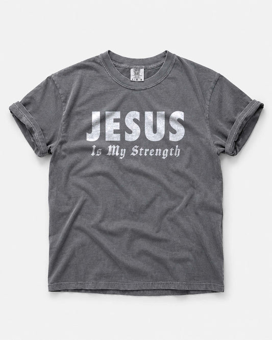 Jesus Is My Strength – Christian Men T-Shirt