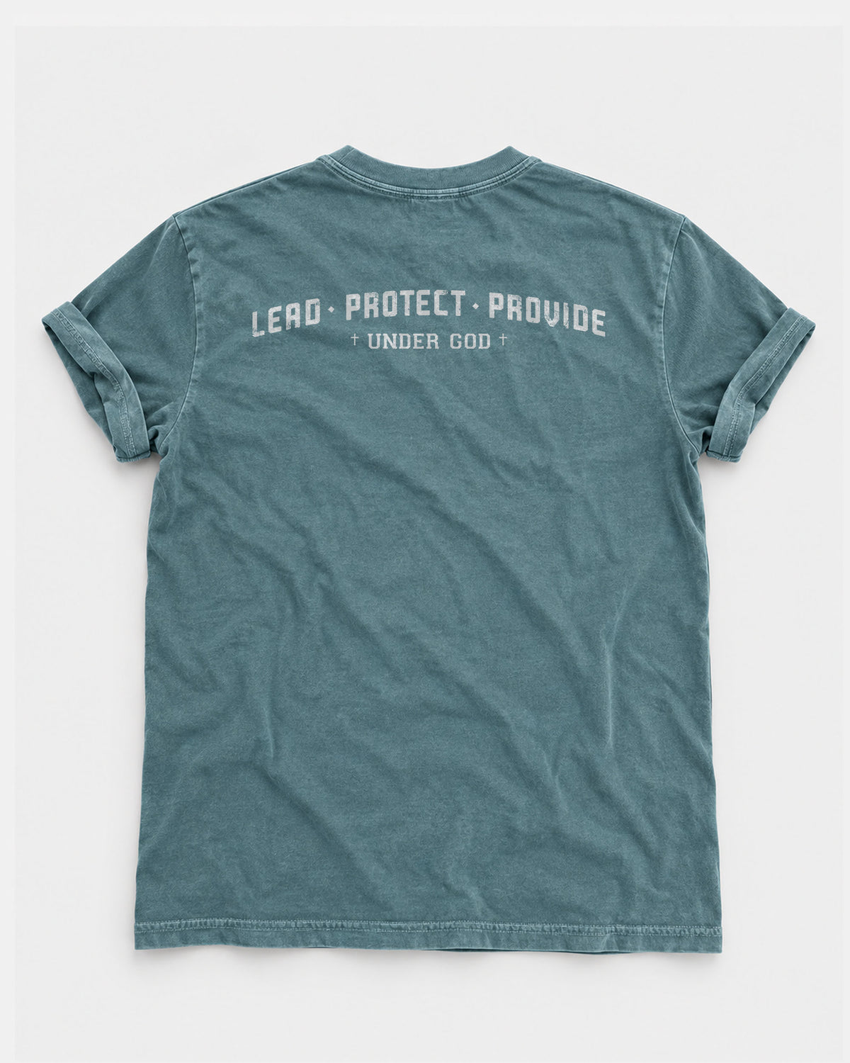 Lead. Protect. Provide. Under God – Men’s Christian T-Shirt