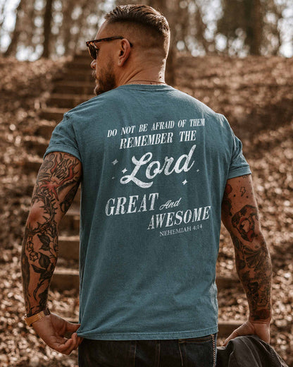 Remember the Lord – Nehemiah 4:14 Christian T-Shirt