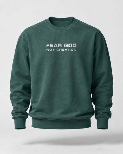 Fear God, Not Creation Christian Men Sweatshirt