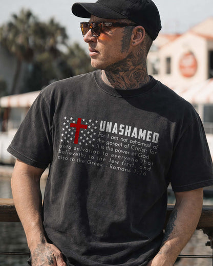 Unashamed Shirt, Romans 1:16 Christian Tee, Faith Based Shirt